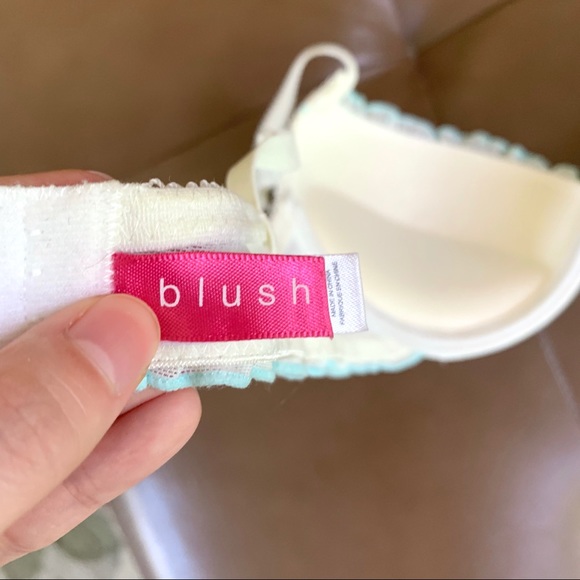 Blush Ruffled Mesh Bra - 32B - Picture 5 of 8